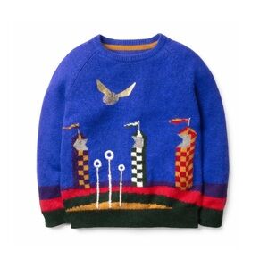 Mini Boden x Harry Potter Scene Quidditch Jumper